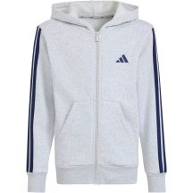 Bluza dla dzieci adidas Essentials Full-Zip Hoodie jasnoszara KQ9050