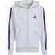 Bluza dla dzieci adidas Essentials Full-Zip Hoodie jasnoszara KQ9050