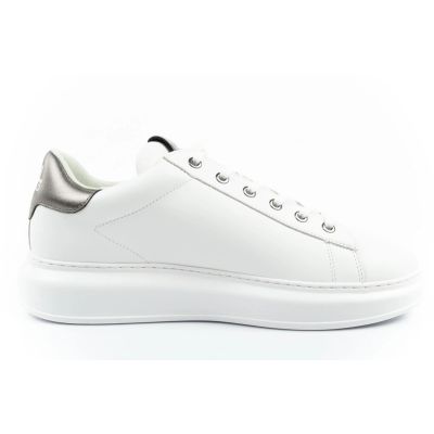 4. Karl Lagerfeld buty męskie sneakersy Kapri skóra naturalna białe