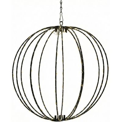 2. LAMPA SOLARNA WISZĄCA KULA 30CM 120 LED MULTIKOLOR