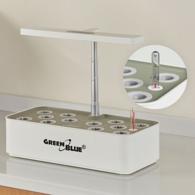 8. GREENBLUE INTELIGENTNY SYSTEM WEWNĘTRZNEJ UPRAWY ROŚLIN, DONICZKA SMART, POJEMNOŚĆ 4L, NA 12 ROŚLIN, DIODY LED FULL SPECTRUM