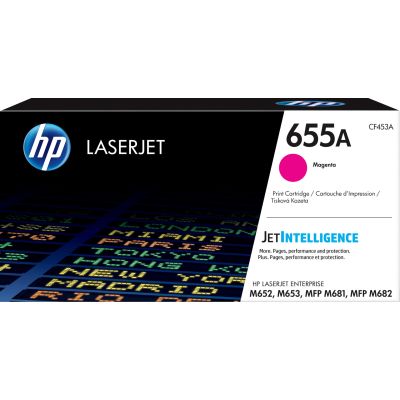 22. HP 655A oryginalny wkład LaserJet z purpurowym tonerem