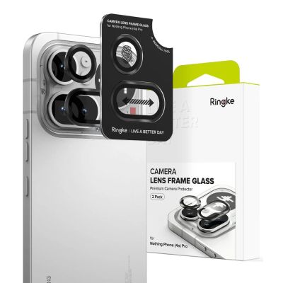 Osłona aparatu Ringke Camera Frame Protector 2-Pack na Nothing Phone 4A Pro - czarna