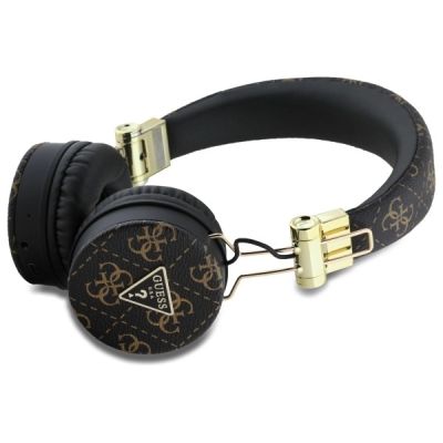 2. Słuchawki nauszne Bluetooth Guess 4G Triangle Round Shape ENC - czarne