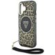 5. Etui Guess HC IML Leopard Triangle Cord Strap MagSafe do iPhone 16  - brązowe