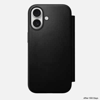 5. Nomad Modern Leather Folio pokrowiec na telefon komórkowy 16 cm (6.3") Czarny