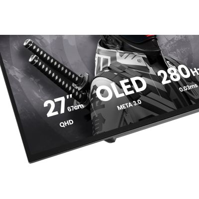 8. iiyama G-MASTER GOB2701QSC-B1 monitor komputerowy 68,6 cm (27") 2560 x 1440 px 2K Ultra HD OLED Czarny