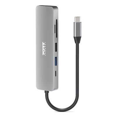 Port Designs 900162 huby i koncentratory USB Type-C Srebrny