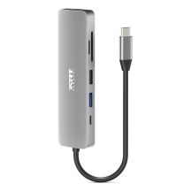 Port Designs 900162 huby i koncentratory USB Type-C Srebrny