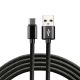 3. Kabel zasilający everActive CBB-1CB (USB - USB typu C ; 1m; kolor czarny)