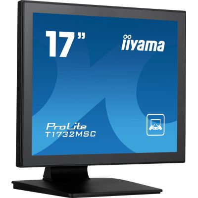 15. Monitor IIYAMA T1732MSC-B1S 17inch PCAP Bezel Free Front 10P Touch 1280x1024
