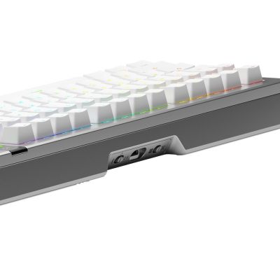 3. Glorious Gaming GMMK 3 PRO 75% Prebuilt klawiatura USB + RF Wireless + Bluetooth QWERTY US English Srebrny