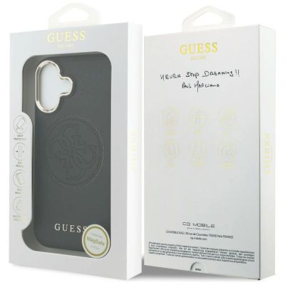 8. Etui Guess Perforated 4G MagSafe na iPhone 17 - czarne