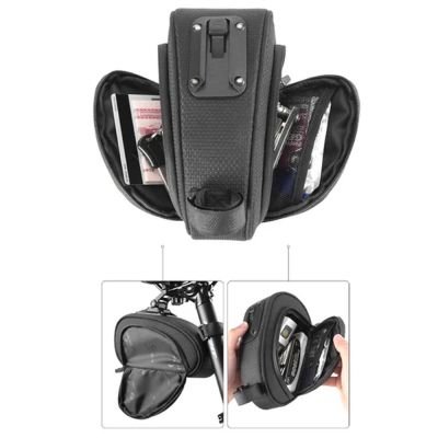 4. Torba rowerowa Rockbros C40 pod siodełko - czarna