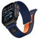 Pasek Tech-Protect Nylon Elite na Apple Watch 44 / 45 / 46 / 49 mm - granatowo-pomarańczowy