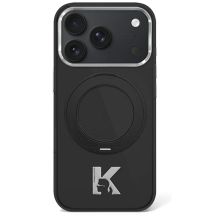 Etui Karl Lagerfeld IML Ring Stand 360 Kameo Metal MagSafe na iPhone 17 Pro Max / 18 Pro Max - czarne