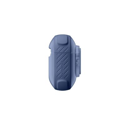 6. Etui AMAZINGTHING Titan Pro Mag Case Clear do AirPods Pro 3 - niebieskie