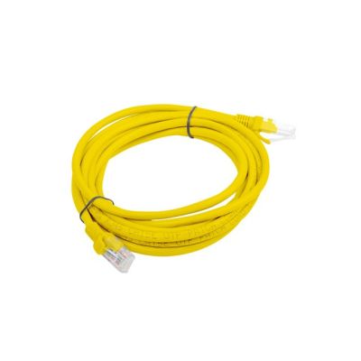 2. PATCHCORD KAT.5E UTP 3M ŻÓŁTY FLUKE PASSED LANBERG 10-PACK