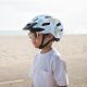 4. Kask rowerowy dziecięcy MTB Wozinsky z odpinanym daszkiem 48-52 cm - jasnoniebieski
