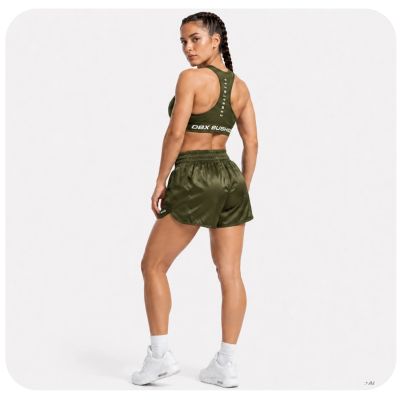 2. Spodenki tajskie damskie ARMY GREEN COMBATWEAR | DBX Bushido
