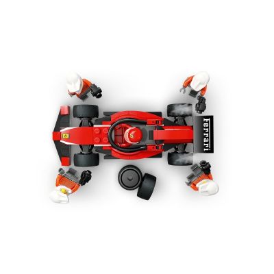 6. LEGO CITY 60443 F1 Pit stop i mechanicy z bolidem Ferrari