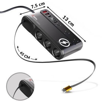 4. XBLITZ ROZDZIELACZ SAMOCHODOWY R10