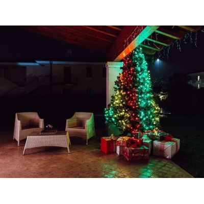 4. Twinkly Strings – 250 RGB+W Ciąg świetlny, przezroczysty przewód, typ wtyczki F
