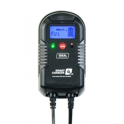 Prostownik SMART CHARGER 4 LCD, napięcie ładowania: 6/12 V, prąd ładowania: 2/4A, napięcie zasilania: 230V, rodzaj akumulatora: AGM/GEL/MF/WET