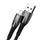 2. Baseus Glimmer Series kabel USB-A - Lightning 480Mb/s 2.4A 2m czarny