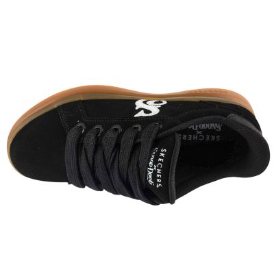 3. Skechers Slip-Ins Suede Snoop Cupsole Sneaker 186100-BKW Czarne 36