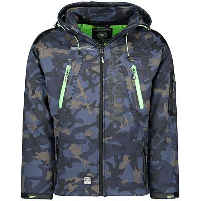 2. Kurtka męska granatowa Softshell Geographical Norway Techno (WU4549H-GN-NAVY-GREEN)