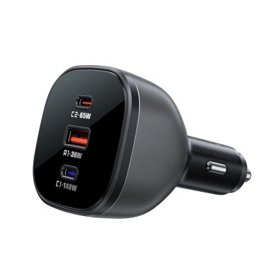 2. Ładowarka Acefast B14 samochodowa 165W 2x USB-C 1x USB-A - czarna