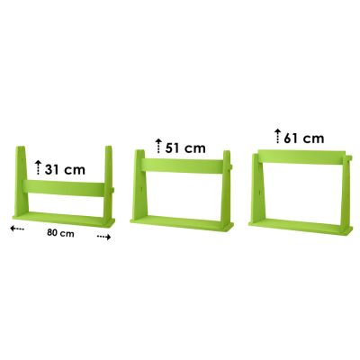 2. Płotek treningowy składany pianka EVA regulowana wysokość SMJ sport  PP-3161