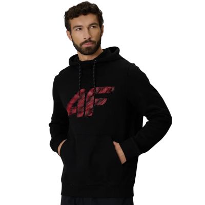 3. Bluza męska 4F M2548 głęboka czerń 4FWMM00TSWSM2548 020S