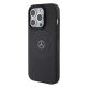 2. Etui Mercedes Benz Crossed Lines Pattern Leather MagSafe na iPhone 15 Pro - czarne
