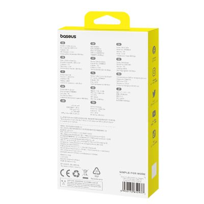 10. Kabel Baseus Pudding 100W USB-A - USB-C 2m - niebieski