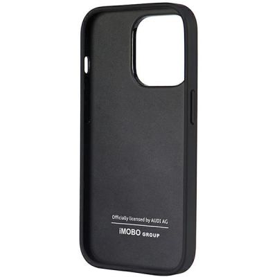 6. Etui Audi Synthetic Leather na iPhone 14 Pro - czarne