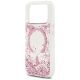 6. Etui Guess Resin Bottom Glitter MagSafe na iPhone 17 Pro - różowe