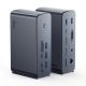 2. Stacja dokująca USB-C Baseus UnionJoy 2xHDMI4K@60Hz 1xDP4K@60Hz 3xUSB-A3.0 2xUSB-C3.0 2xUSB-A2.0 1xRJ45 PD PC 1xSD+TF 1x3.5mm minijack - szara