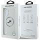 8. Etui Karl Lagerfeld Silicone Double Heads And Circle MagSafe do iPhone 16 beżowy