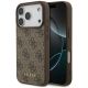 Etui Guess 4G Classic na iPhone 17 Pro - brązowe