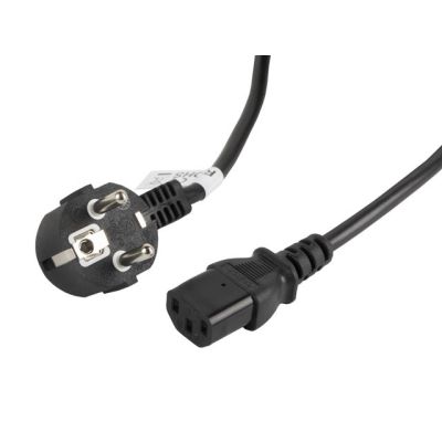 5. LANBERG KABEL ZASILAJĄCY VDE CEE 7/7 -> C13 3M
