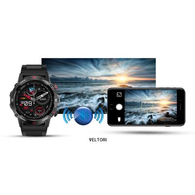 14. Smartwatch VELTORI VT110-1 Czarny Pasek Silikonowy