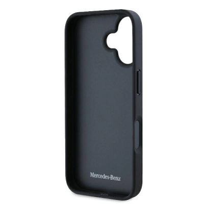 7. Etui Mercedes Leather Urban na iPhone 16 - czarne