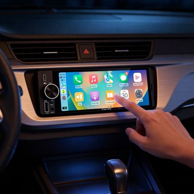 12. KRUGER&MATZ RADIO SAMOCHODOWE KM2016 CARPLAY/ANDROIDAUTO 1DIN