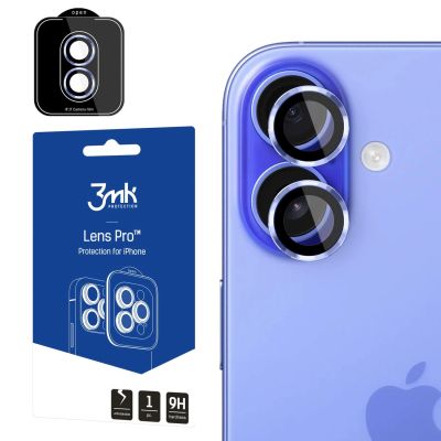 Szkło hartowane na obiektyw aparatu 3mk Lens Protection Pro do iPhone 17 - niebieskie