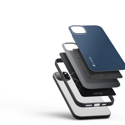 2. Dux Ducis Fino etui pokrowiec pokryty nylonowym materiałem iPhone 14 Plus niebieski