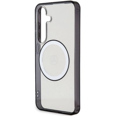 6. Etui Mercedes Printed Logo MagSafe na Samsung Galaxy S24 - przezroczyste