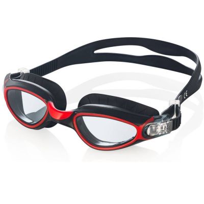 2. Okulary pływackie Aqua-Speed Calypso czarno-czerwone 