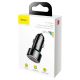 6. Ładowarka samochodowa Baseus Magic Series 45 W z wyświetlaczem 1x USB-A + 1x USB-C - czarna